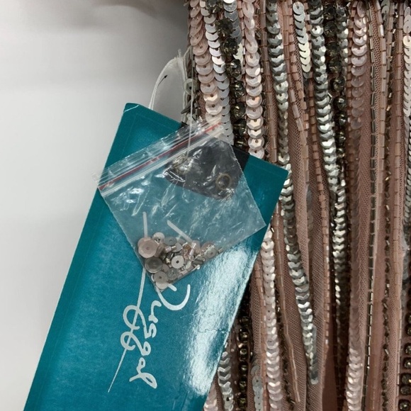 Mac Duggal Dress 93582 Embellished Full Length Layered Sleeve Gown - Picture 15 of 15